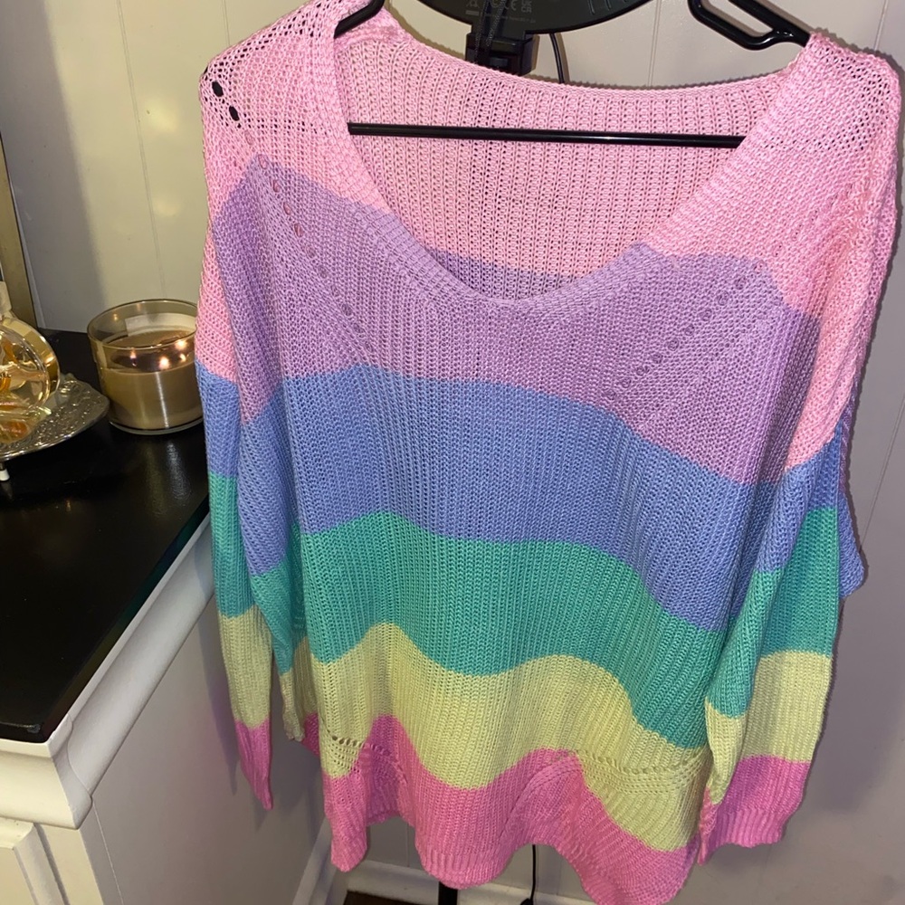 Rainbow knit Sweater
